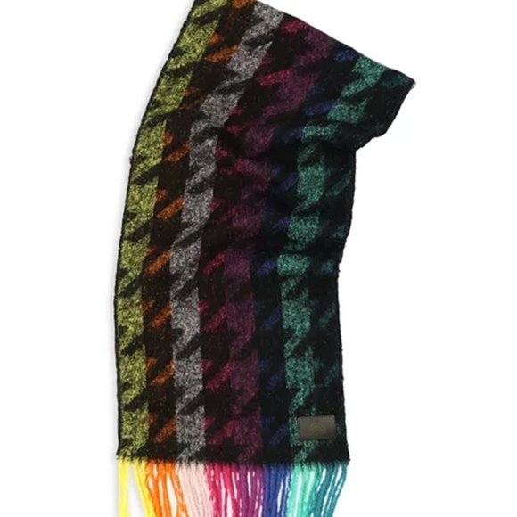 Kurt Geiger London
Rainbow Houndstooth Yarn Dye Scarf NWT - Picture 6 of 8